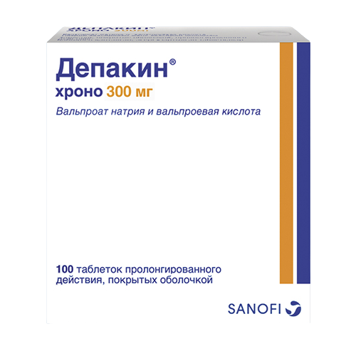 Депакин хроно 300мг №100 шахмалЛенус мед