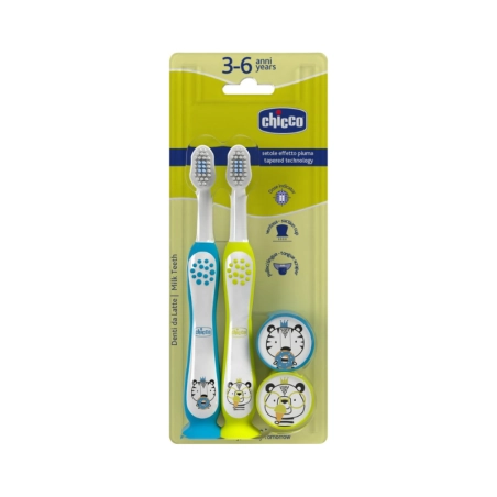 Chicco COMBO TOOTHBRUSHES LILAC MUSTARD Хүүхдийн сойз 6-36 сар